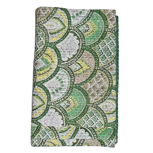 Drap de lit matelassé Kantha fait main, imprimé au bloc, design indien bohème unique, décoration d'été pour la maison, fabriqué à partir de vêtements recyclés - Product Image 1