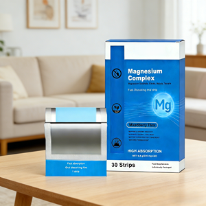 Complejo de Magnesio OEM ODM para el Sueño y el Estrés - Tiras Orales de Disolución Rápida, Sabor a Bayas Mixtas, Alta Absorción - Product Image 1