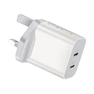 quick wall charger pd 40W portable mobile phone 2 USB C power adapters wholesale