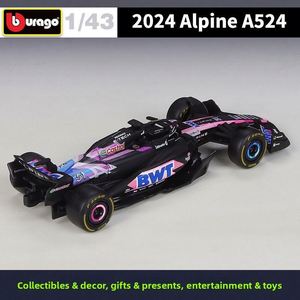 Modellino Auto da Corsa Formula 1 Blu Rosa 2024 in Scala 1:43, in Metallo Pressofuso, Stile <span class=keywords><strong>F1</strong></span>, Squadra Francese, Ruote Aperte, da Collezione, Vendita all'Ingrosso - Product Image 3