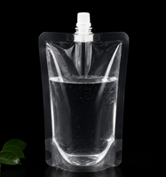 En stock – Pochettes souples recyclables avec bec verseur pour boissons (jus, sodas) – 200 ml, 300 ml, 500 ml – Emballage plastique refermable
