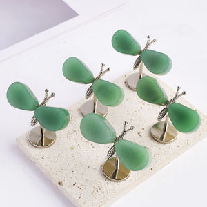 Figurine de libellule en quartz <span class=keywords><strong>aventurine</strong></span> naturel en gros, pierre de cristal, décoration pour la maison et le bureau, cadeau - Product Image 4