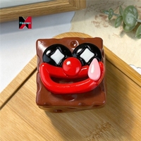 Nouveau Savon à l'huile de coco créatif, original, mignon et amusant, en forme de boule, fait main, anti-stress, à presser, cadeau