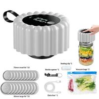 Dernière version du scelleur sous vide pour bocaux Mason, rechargeable par USB, électrique, portable, en acier inoxydable, avec capteur tactile pour la cuisine