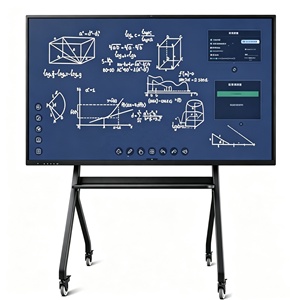 Tableau blanc interactif numérique intelligent LED 4K avec écran tactile 40 points, fréquence de rafraîchissement 60 Hz, pour tutorat après l'école - Product Image 1