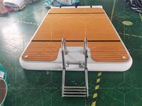 Plateforme flottante gonflable en matériau Drop Stitch pour parc aquatique, plateforme stable pour la plage, le lac et la piscine