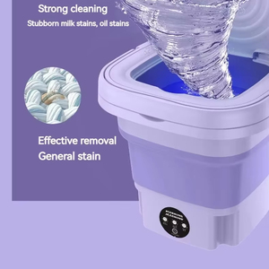 Lave-linge portable mini pliable électrique entièrement automatique avec essorage pour sous-vêtements et chaussettes – Prix abordable - Product Image 1
