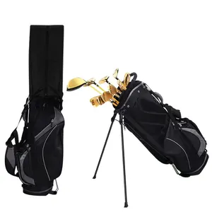 Sang trọng sợi nhỏ Polyester Golf đứng túi không thấm nước cho thể thao ngoài trời