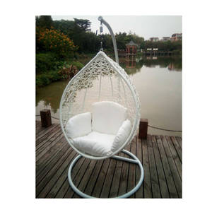 Wgcker balançoire œuf de patio extérieur blanche de mariage <span class=keywords><strong>chaise</strong></span> suspendue de balançoires de patio de conception originale - Product Image 1