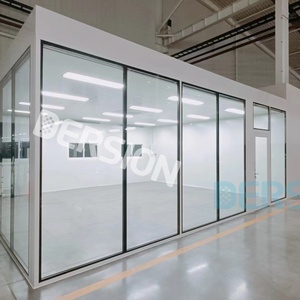 Mới Modular phòng sạch prefab hệ thống HEPA ffu H13/H14/H15 điện thoại di động tiết kiệm năng lượng bằng thép không gỉ loại bỏ bụi cho iso7 GMP phòng thí nghiệm - Product Image 1