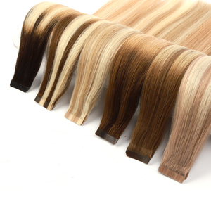 KSWIGS Extensions de cheveux super naturelles à trame unique, texture droite, sans produits chimiques, avec ruban adhésif invisible double face, 100% cheveux Remy alignés sur la cuticule - Product Image 3
