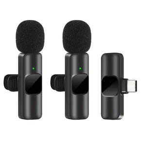 Dual K9 2,4 GHz <span class=keywords><strong>Mini</strong></span> Lavalier Clip de solapa en tipo C Usb Y MICRÓFONO INALÁMBRICO para teléfono móvil - Product Image 5