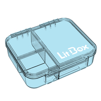 Boîte à lunch bento Tritan pour enfants, boîte à lunch bento à 3 compartiments pour enfants, contenants à lunch divisés, contenants à lunch scolaires faciles à ouvrir