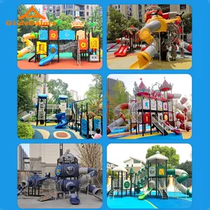 GlideGalore Outdoor Happy Kids Playground Slide Swing And Playhouse Fun Under The Sun Pure Bliss