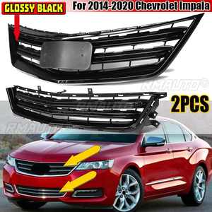 2PCS Car Front Bumper Upper + Lower Grille <b>Grill</b> <b>for</b> Chevrolet Impala 2014-2020 Front Bumper Center Racing <b>Grills</b> <b>Mesh</b> Replace - Product Image 1