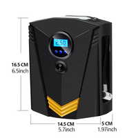 Pompe à air portable automatique de voiture, gonfleurs de pneus numériques, mini compresseur d'air, gonfleur de pneus, 12v