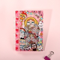 Cuaderno de Pulpa de Madera Acrílica para Shake Book, Impresión a Color, A5, Hojas Sueltas, Diario para Estudiantes