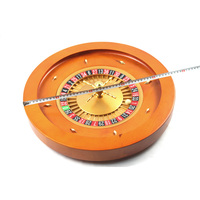 En Bois massif Roulette roues 18 pouces pour casino Roulette Simple en bois 0 & Double 00 Roulette