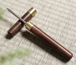 Accessoires classiques de cérémonie du thé en bois de rose, écologiques, Trozo De <span class=keywords><strong>Pastel</strong></span> De Te Puer, Couteau à thé, Couteau à glace - Product Image 3