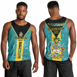 Débardeur imprimé col rond pour hommes, haute qualité, pour la plage et les sports de plein air, collection Bahamas 10 juillet Emancipation, vente en gros - Product Image 2