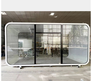 สถานีรับน้ำชาสำนักงานเคลื่อนที่แบบบูรณาการการออกแบบห้องโดยสารแอปเปิ้ลที่สร้างสรรค์ขายตรงจากโรงงานสำหรับใช้ในโรงแรม - Product Image 1