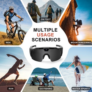 <span class=keywords><strong>Gafas</strong></span> <span class=keywords><strong>de</strong></span> Sol Profesionales <span class=keywords><strong>para</strong></span> Deportes al Aire Libre con Grabación <span class=keywords><strong>de</strong></span> Video 1080P por 2 Horas, Protección UV, Almohadillas Nasales Ajustables y Montura Semi-Sin Aro - Product Image 5