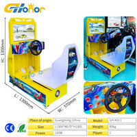 Kids Outrun Machine à pièces Centre commercial d'amusement Simulateur de course de voitures Machine de jeu Jeu vidéo