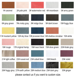 Federa da Hotel in lino, federa monocromatica, biancheria da letto, 100 _ lino, personalizzato, qualsiasi dimensione, 66x66cm, <span class=keywords><strong>50x70</strong></span>, 2 pz - Product Image 2
