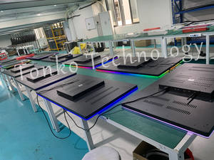 จอมอนิเตอร์ตู้เล่นเกมหน้าจอสัมผัสแบบ capacitive 32 43 55นิ้วจอโค้งสำหรับเล่นเกมพร้อมตัวเลือกโปรโตคอล3เมตร - Product Image 6