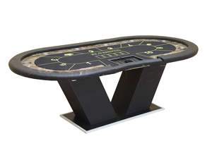 Table de Poker professionnelle Texas Hold Em avec lumières LED 10 joueurs pliable Casino qualité jeu de cartes tournois de table <span class=keywords><strong>concessionnaire</strong></span> - Product Image 3