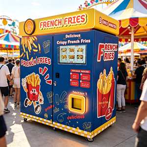 Máquina Expendedora de Papas Fritas de Dispensación Rápida, Máquina Automática de Pizza y Hamburguesas con Alimentación Suave - Product Image 1