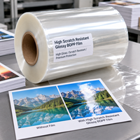 Film Prisma Mengkilap Film BOPP Kemasan Kotak Kemasan Kue Pencetakan Film Laminasi Thermal Glossy Haze Matte Film Laminasi