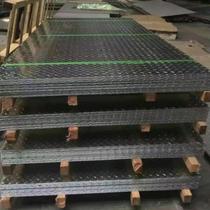 แผ่น SS400ลายตารางหมากรุก S235JR แผ่นลายตารางหมากรุกแผ่นเหล็กคาร์บอนเอ็มเอ็มซีรีดร้อน A36 - Product Image 1