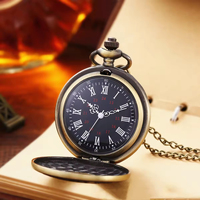 Vente en gros mélange de couleurs classique montre romaine antique montres de poche vintage à quartz