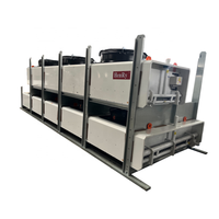 Refroidisseur à air sec avec ventilateur axial et compresseur à vis pour groupe électrogène diesel, système de refroidissement par eau du carter moteur, capacité de refroidissement de 30 kW à 2 MW