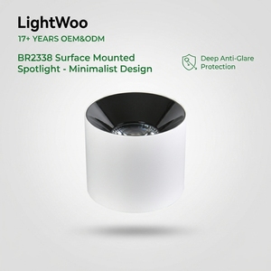 Luminaria LED Empotrable de Superficie de 55 mm de Profundidad, con Carcasa de Aluminio Fundido a Presión, Antideslumbrante, Protección Ocular, para Fábricas, Gimnasios y Supermercados - Product Image 1