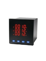 Meter Panel Digital Multifungsi Tiga Fasa RS485 Modbus Kelas Akurasi 0.5 220V Analisis THD Pemantauan Energi Arus Maks 5A