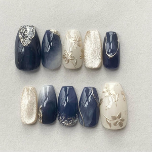 <span class=keywords><strong>Uñas</strong></span> Postizas Reutilizables Hechas a Mano <span class=keywords><strong>de</strong></span> ABS, <span class=keywords><strong>Cuadradas</strong></span>, Elegantes, <span class=keywords><strong>de</strong></span> Colores Mixtos, Diseño Francés, Estilo Stiletto, Mariposa, para Arte <span class=keywords><strong>de</strong></span> <span class=keywords><strong>Uñas</strong></span> - Product Image 3