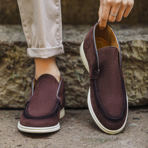 Mocassins mi-hauts pour hommes YT Oem 6607, légers et confortables, bout rond, chaussures bateau plates classiques décontractées - Product Image 6