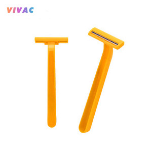 Rasoio usa e getta VIVAC da uomo con doppia lama in acciaio inossidabile per viso e corpo, spessore lama 0,1 mm - Product Image 2