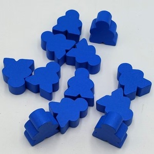 ของเล่นไม้เสริมพัฒนาการ งานฝีมือไม้ ตัวต่อไม้สำหรับเกมในห้องเรียน โทเคนสำหรับเกมกระดาน - Product Image 4