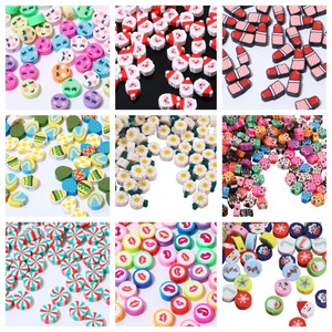 Cuentas <span class=keywords><strong>de</strong></span> Arcilla Polimérica con Diseño Navideño <span class=keywords><strong>de</strong></span> Wanyu, Corte Asscher, Multicolores, Accesorios <span class=keywords><strong>de</strong></span> Joyería DIY, Cuentas Sueltas con Forma <span class=keywords><strong>de</strong></span> Flores y Animales para Collares - Product Image 1