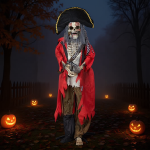 Decorazione di Halloween a Forma di Pirata, 1,9 m, Illuminata a LED, per Esterni, Modello D0100H5NVET - Product Image 2