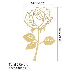 Marque de livres, marque-Page Rose ajouré en métal exquis, Simple et élégant, pour Page - Product Image 5