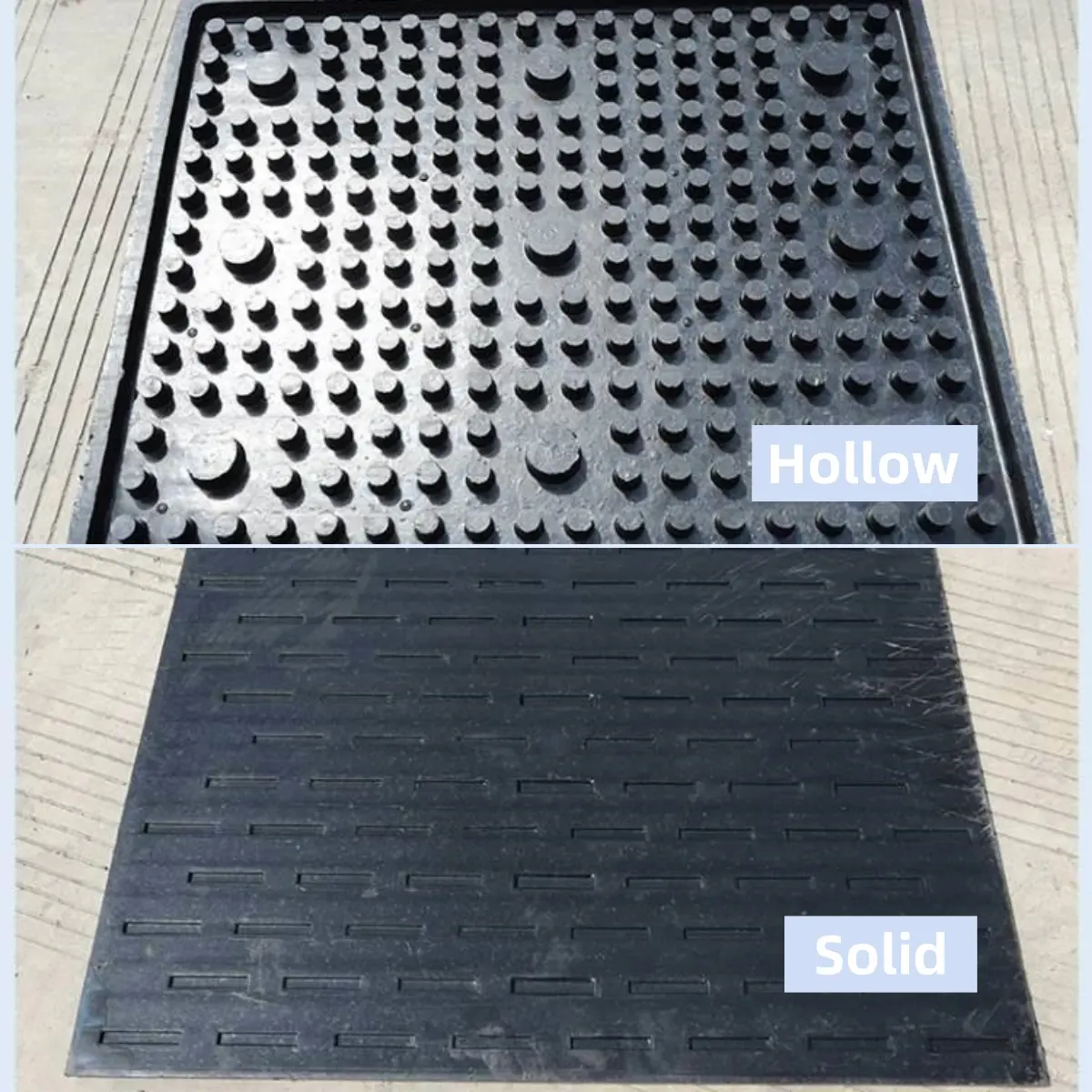 Anti Skid And Noise Reducing Rubber Ground Mats For Underground Garage Ramp Moisture Proof Anti-Vibration Rubber Pad Base Plate