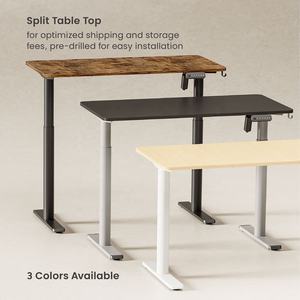 Bon marché assis-debout électrique réglable en hauteur cadre de bureau debout à moteur unique avec tableau pour le travail à domicile et au bureau - Product Image 5