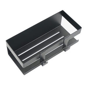 Organisateur <span class=keywords><strong>de</strong></span> rangement <span class=keywords><strong>de</strong></span> salle <span class=keywords><strong>de</strong></span> bain sans perçage Adhésif sans trace en acier inoxydable Étagère à panier en métal suspendu avec crochet Caddy <span class=keywords><strong>de</strong></span> <span class=keywords><strong>douche</strong></span> - Product Image 1