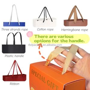 Sacs de courses réutilisables en carton blanc, sacs boutique avec poignée en ruban noir, sacs cadeaux en papier personnalisés avec votre propre logo - Product Image 6