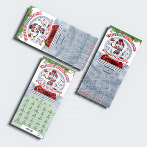 Billetes de lotería ganadores de invierno con tema navideño personalizado de fábrica impresos en papel y cartón para la temporada navideña - Product Image 2