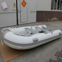 Bote Inflable Zodiac de Alta Calidad de 3.3m, Ligero, Rápido y Estable, de PVC, para Pesca, con Certificación CE, para Rescate de 4 Personas